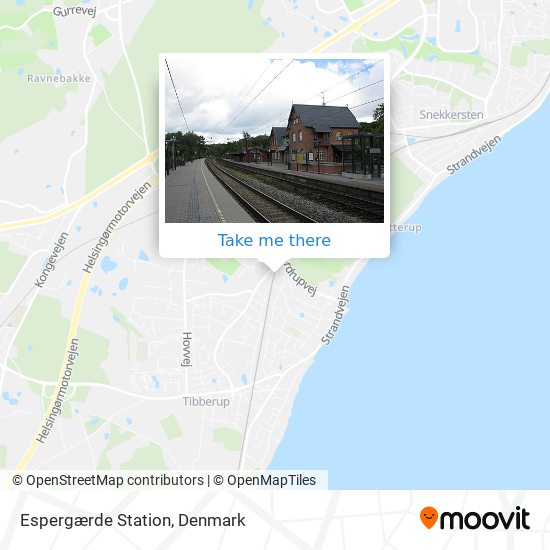 Espergærde Station map