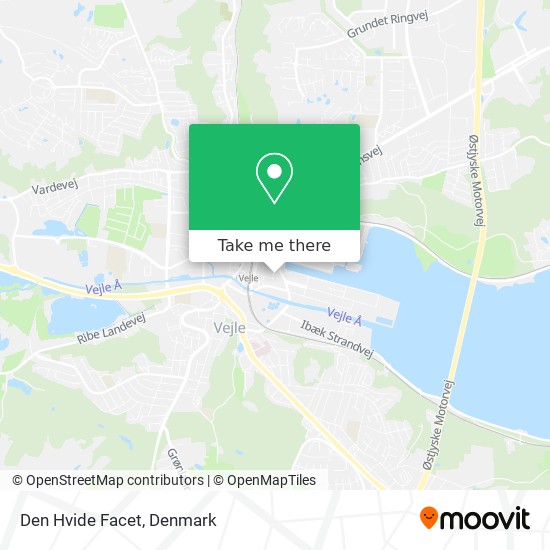 Den Hvide Facet map