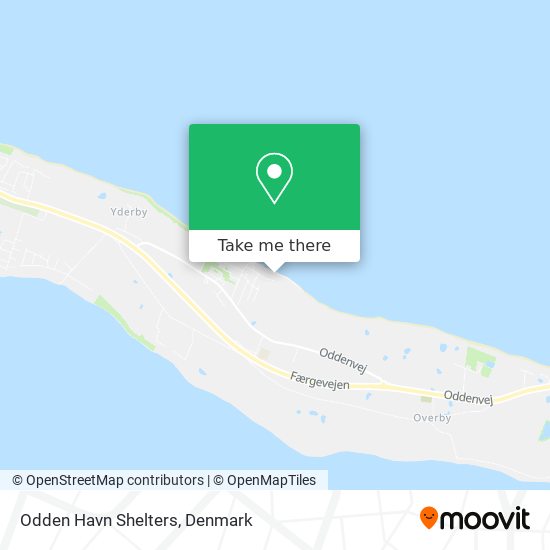 Odden Havn Shelters map