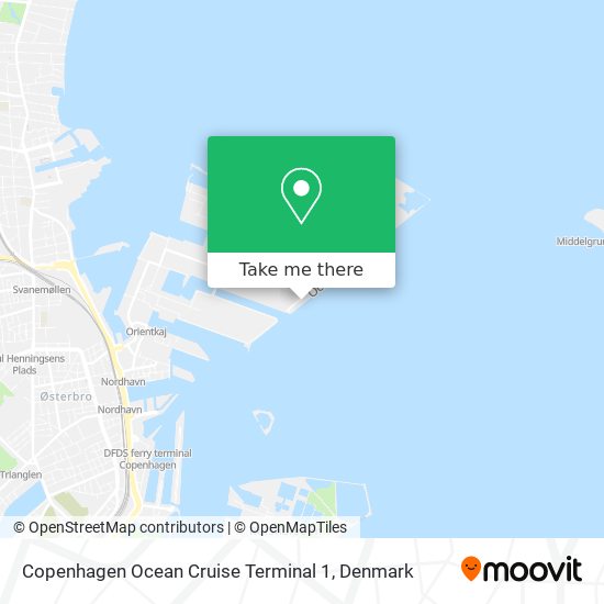 Copenhagen Ocean Cruise Terminal 1 map