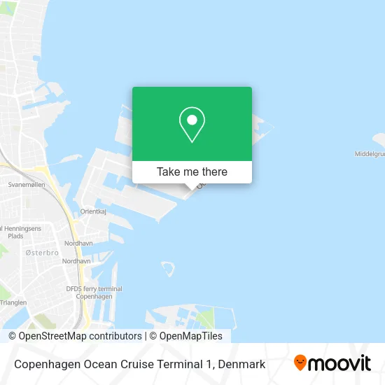 Copenhagen Ocean Cruise Terminal 1 map