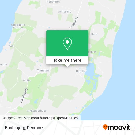 Bastebjerg map