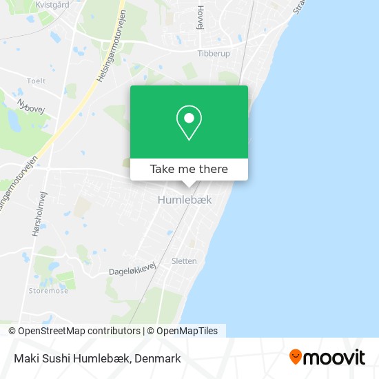 Maki Sushi Humlebæk map