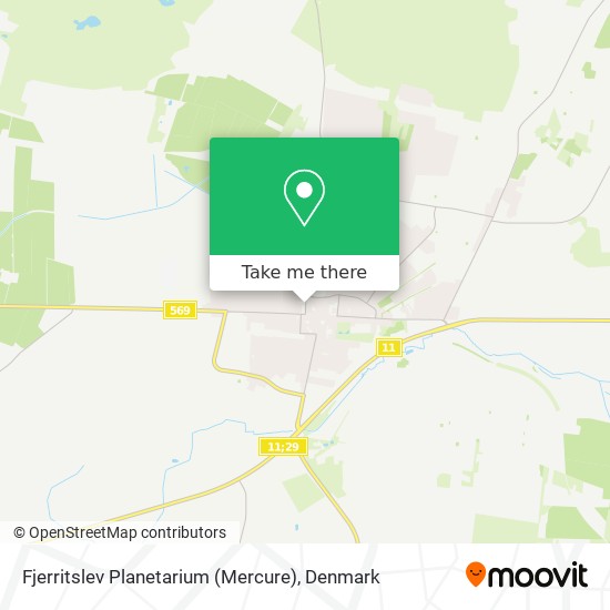 Fjerritslev Planetarium (Mercure) map