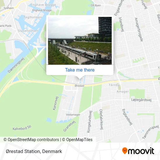 Ørestad Station map