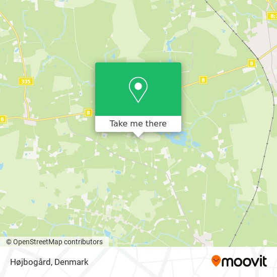 Højbogård map