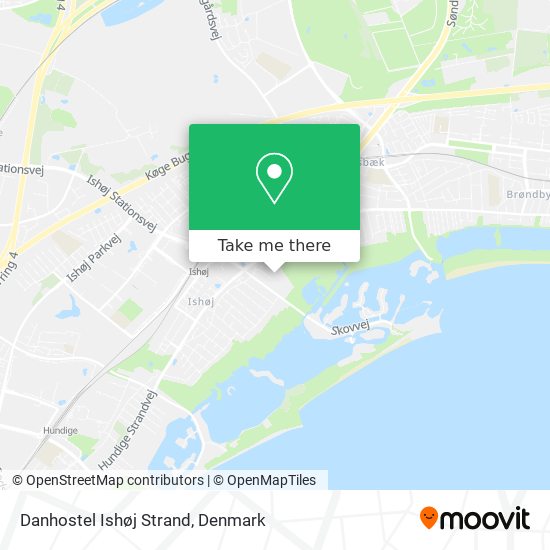 Danhostel Ishøj Strand map