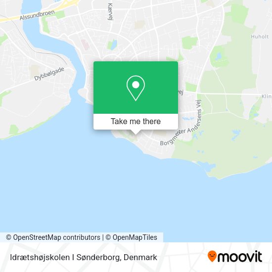 Idrætshøjskolen I Sønderborg map