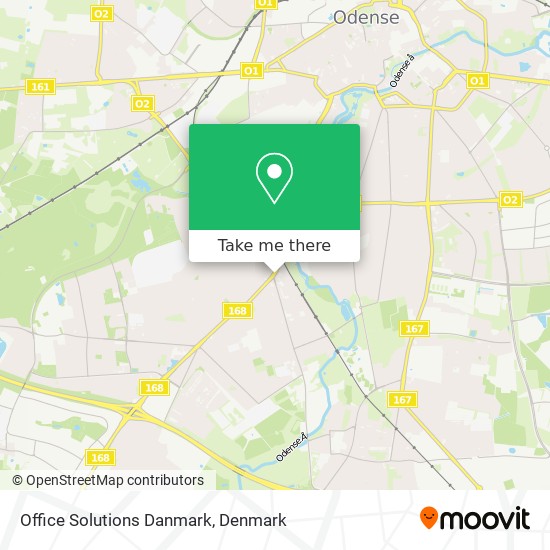 Office Solutions Danmark map