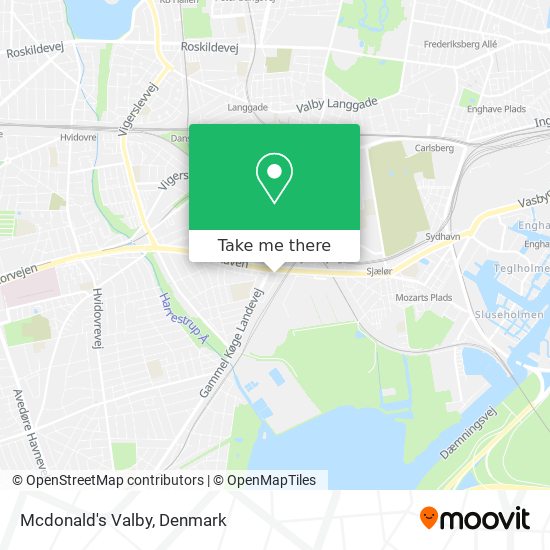 Mcdonald's Valby map