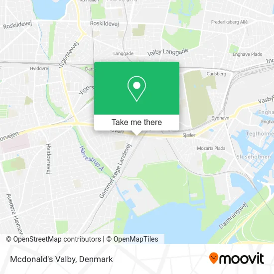 Mcdonald's Valby map