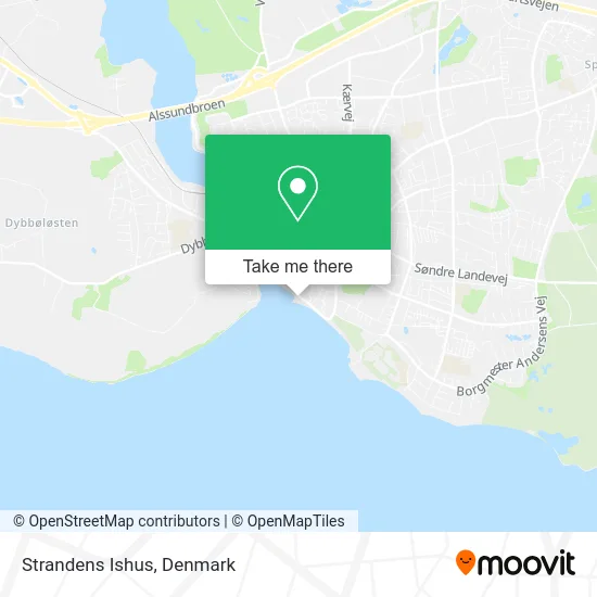 Strandens Ishus map