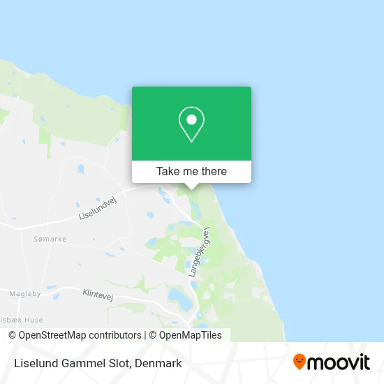 Liselund Gammel Slot map