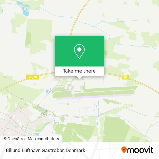 Billund Lufthavn Gastrobar map