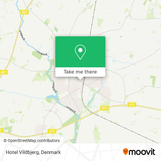 Hotel Vildbjerg map