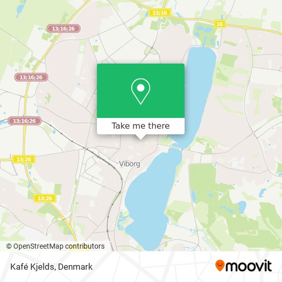 Kafé Kjelds map