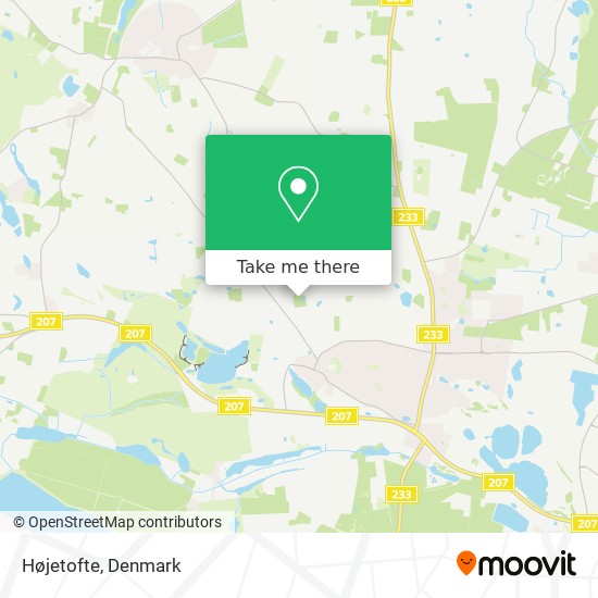 Højetofte map