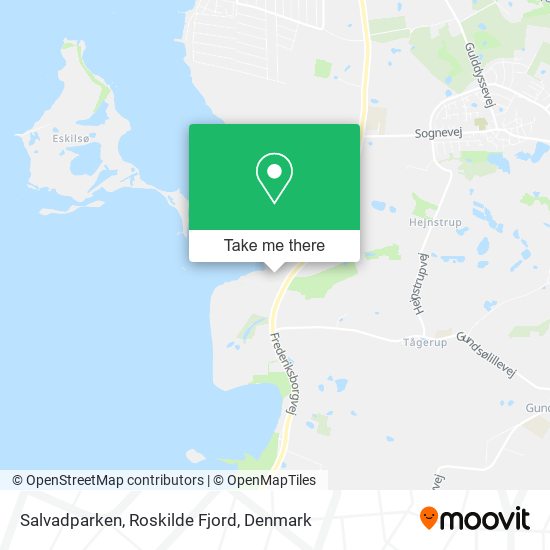 Salvadparken, Roskilde Fjord map