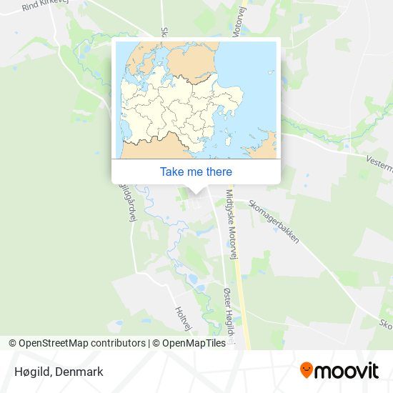 Høgild map