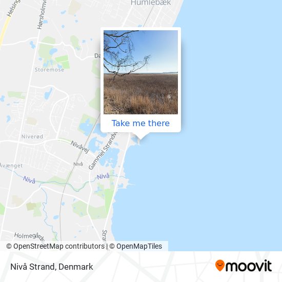 Nivå Strand map