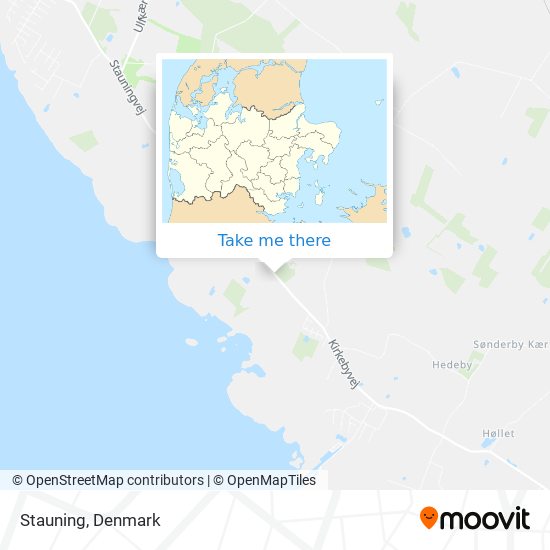 Stauning map