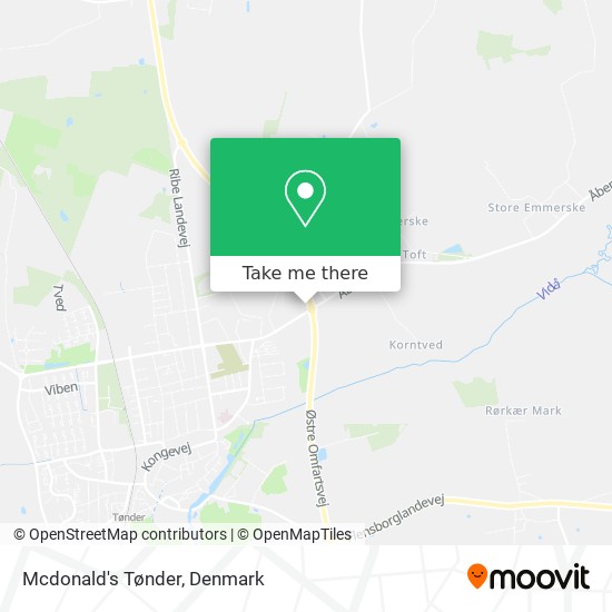 Mcdonald's Tønder map