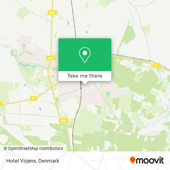 Hotel Vojens map