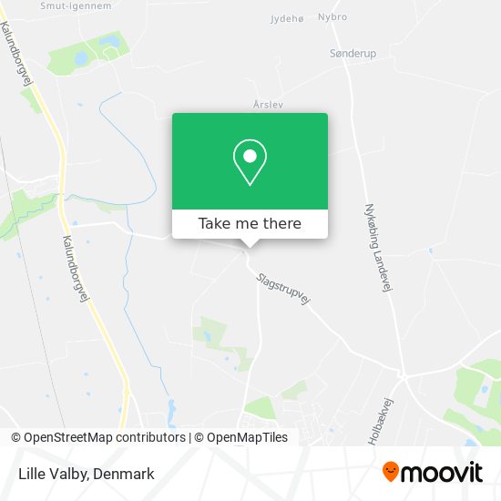 Lille Valby map