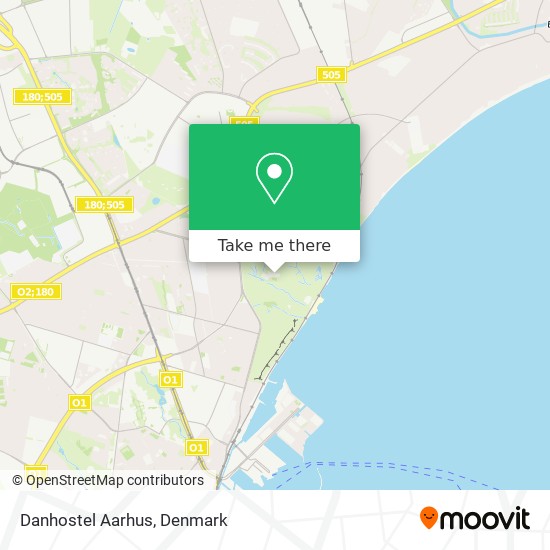 Danhostel Aarhus map