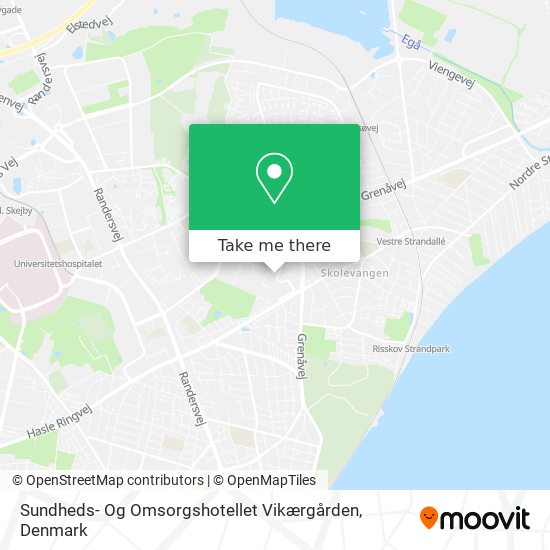 Sundheds- Og Omsorgshotellet Vikærgården map