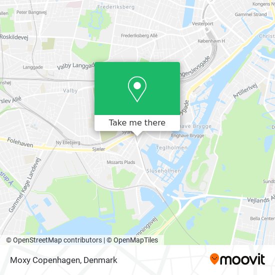Moxy Copenhagen map