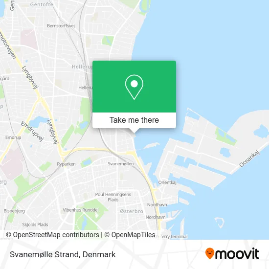 Svanemølle Strand map