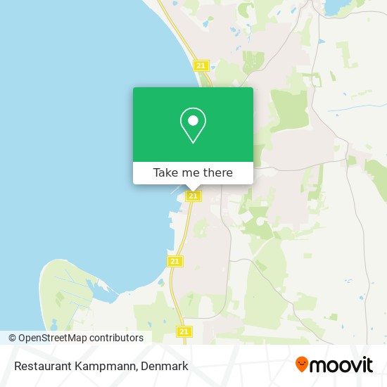 Restaurant Kampmann map