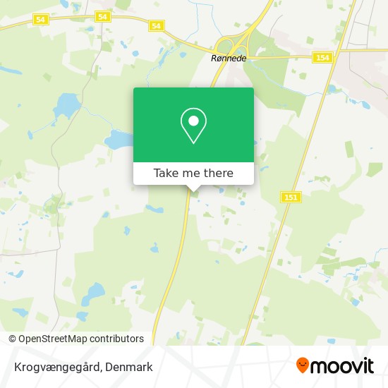 Krogvængegård map