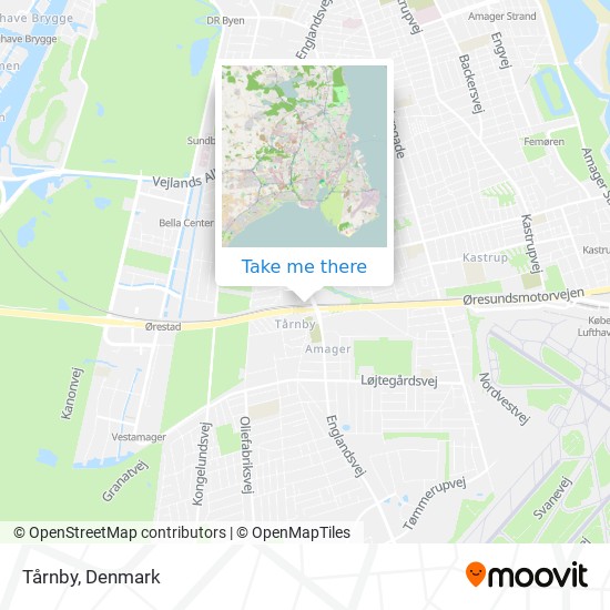 Tårnby map