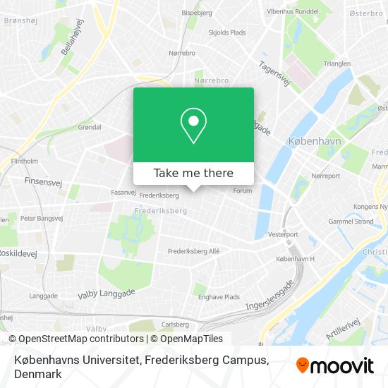 Københavns Universitet, Frederiksberg Campus map