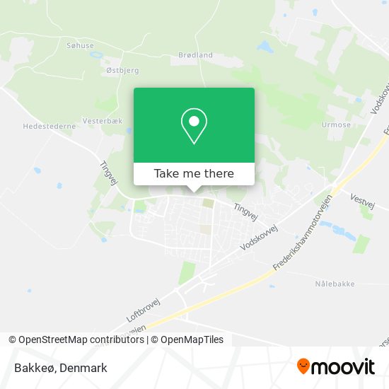 Bakkeø map