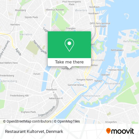 Restaurant Kultorvet map