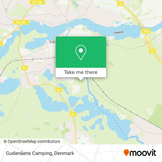 Gudenåens Camping map
