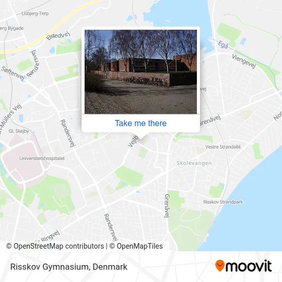 Risskov Gymnasium map