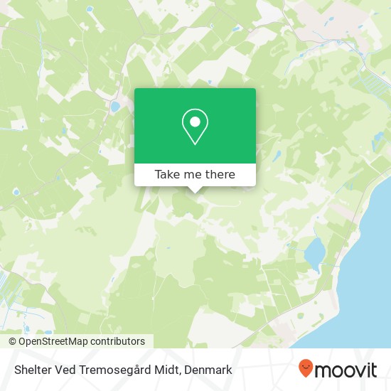 Shelter Ved Tremosegård Midt map