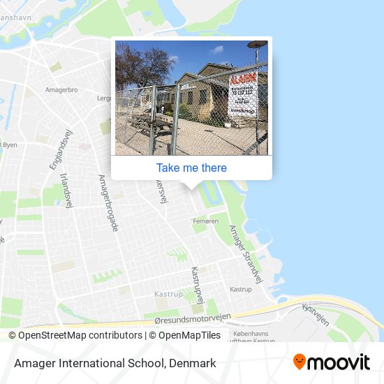Amager International School map