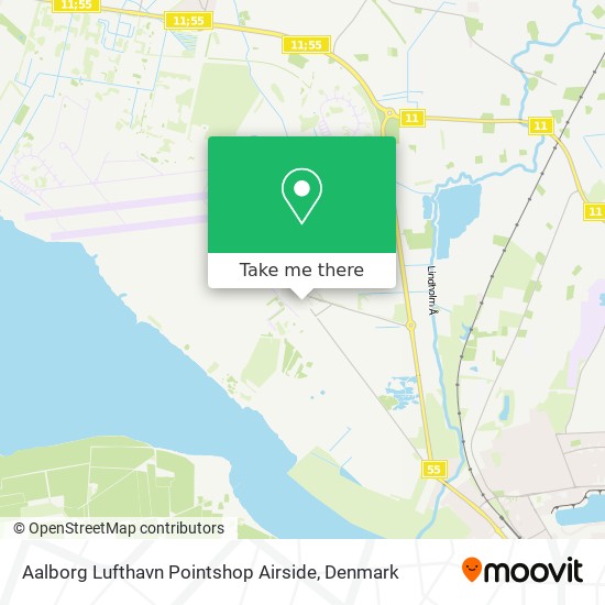 Aalborg Lufthavn Pointshop Airside map