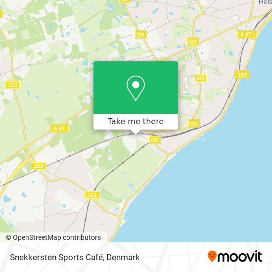 Snekkersten Sports Café map