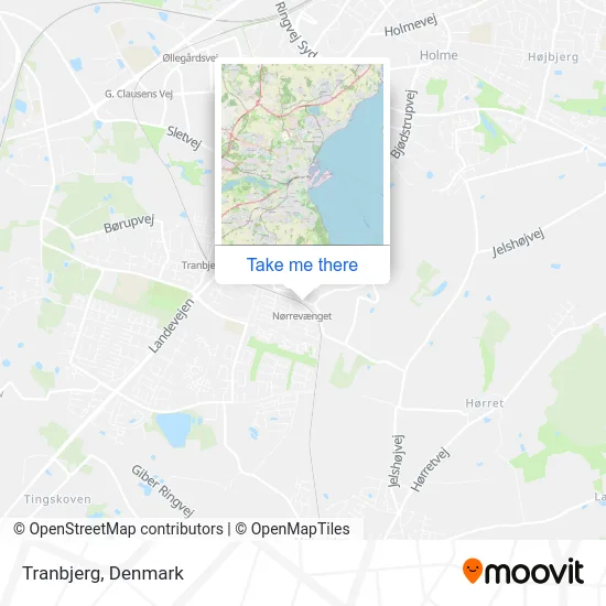 Tranbjerg map