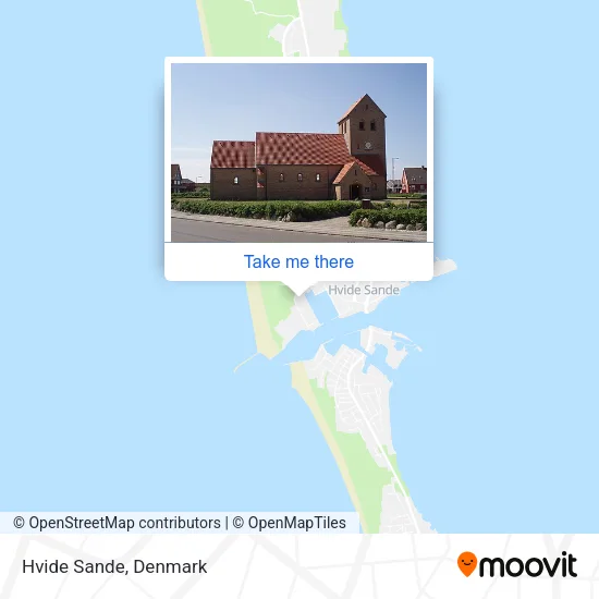 Hvide Sande map