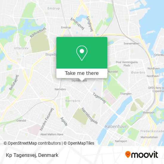 Kp Tagensvej map