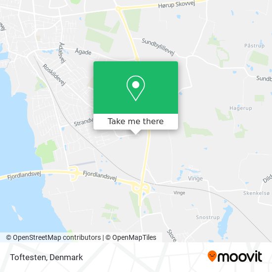 Toftesten map