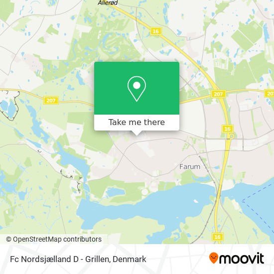 Fc Nordsjælland D - Grillen map