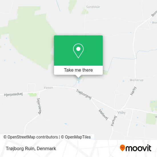 Trøjborg Ruin map